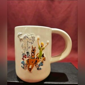 Rae Dunn Run Scoob! Scooby Doo 3D Ceramic Mug Shaggy Halloween